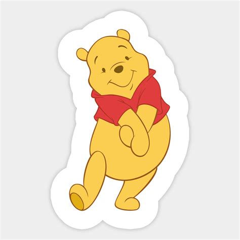 Winnie the pooh 9 classic round sticker zazzle – Artofit