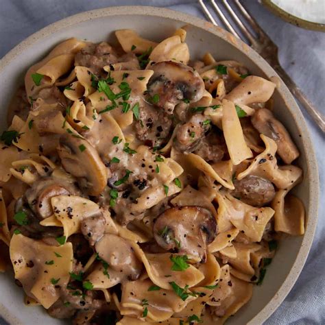 Beef Stroganoff With Homemade Cream of Mushroom Soup - Butter & Baggage ...