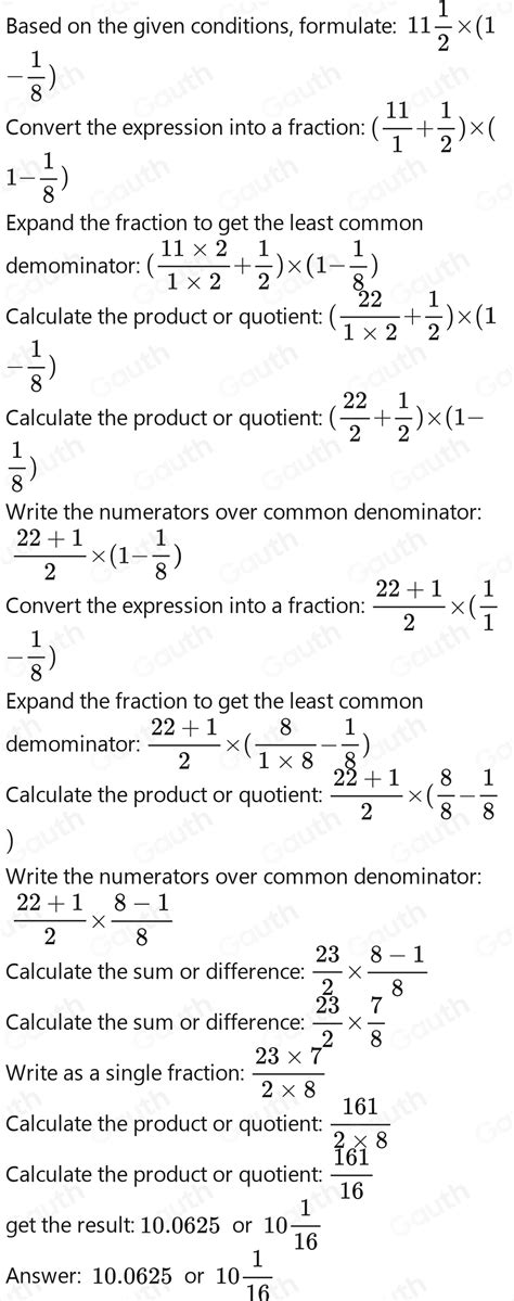 Solved: When she got in her car to drive to work, Mia had 11 1/2 ...