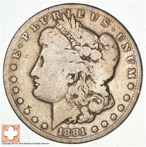 Carson City - 1881-CC Morgan Silver Dollar - RARE Historic Coin ...