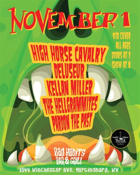 High Horse Cavalry, Deluseur, Kellan Miller, The Hellgrammites & Pardon ...