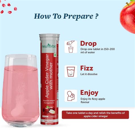 Effervescent Apple Cider Vinegar Tablets for Weight Loss