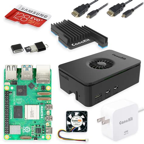 Buy CanaKit Raspberry Pi 5 Starter Kit PRO - Turbine Black (128GB ...
