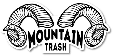 Ram Sticker – Mountain Trash