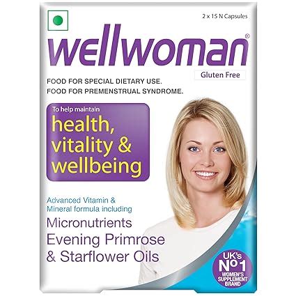 Wellwoman Multivitamin Capsules For Women With Evening Primrose Oil ...