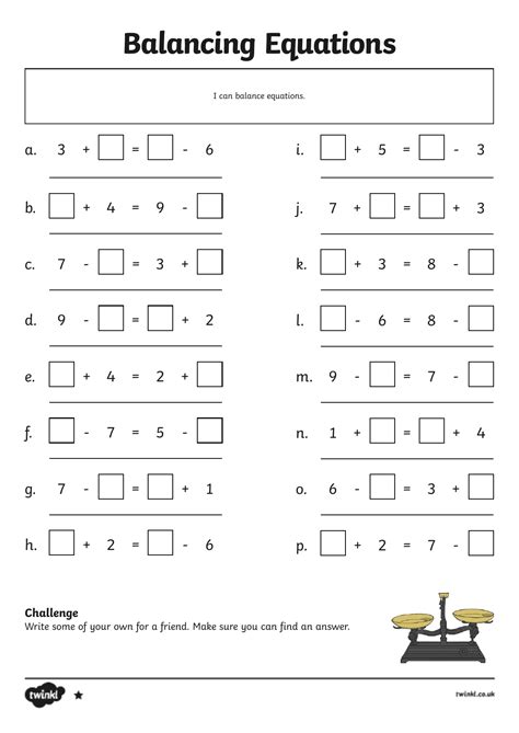 Free Science Lessons How to Balance Equations 的图像结果