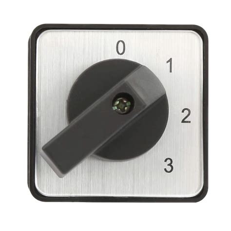 Ubersweet® Changeover Switch 660V 20A 4-Position 2 Pole Rotary Selector ...