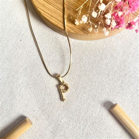 Just lil things Alphabet Artificial Gold necklace – justlilthings