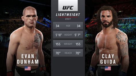 EA Sports UFC 2 | UFC 296 - Evan Dunham vs. Clay Guida | Undercard 5 ...