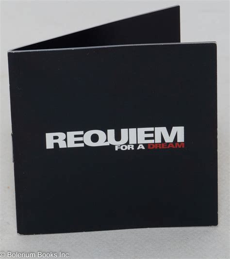 Requiem for a Dream promotional booklet | Hubert Selby Jr