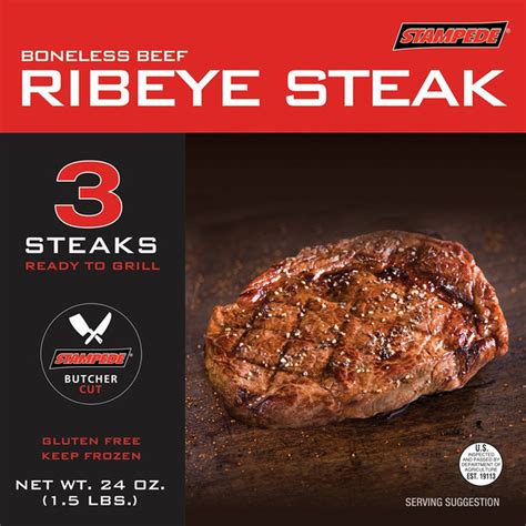Stampede Boneless Beef Ribeye Steak (24 oz) Delivery or Pickup Near Me ...