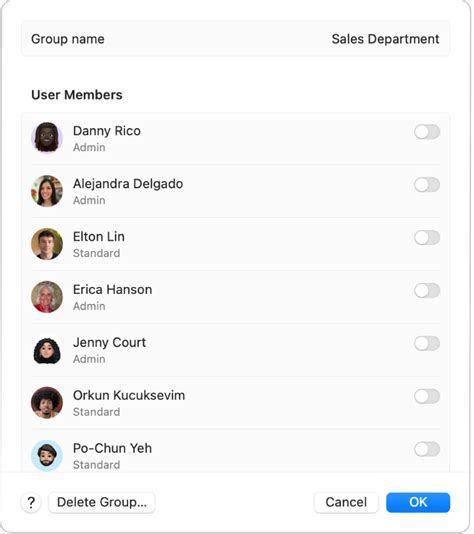 Add a user or group on Mac - Apple Support (IN)