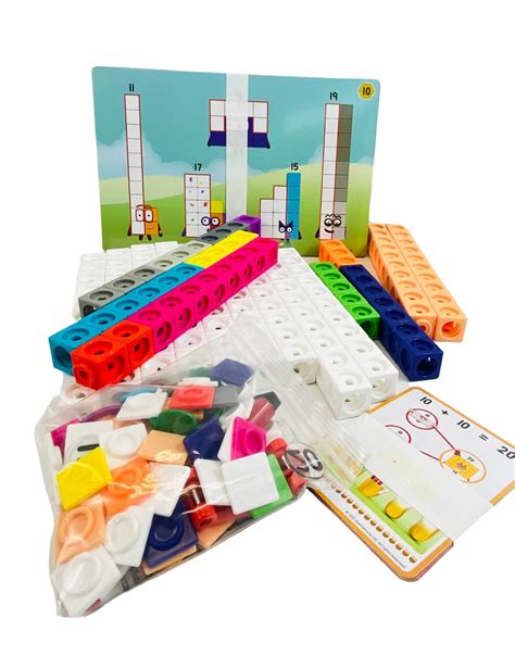 hand2mind MathLink Cubes Numberblocks 11-20 Activity | Ubuy India
