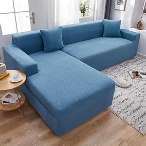 House of Quirk Universal Sectional Sofa Covers L - Shape Polar Fleece ...