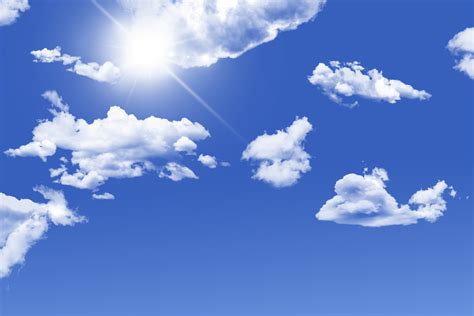 Clouds In Blue Sky Free Stock Photo - Public Domain Pictures