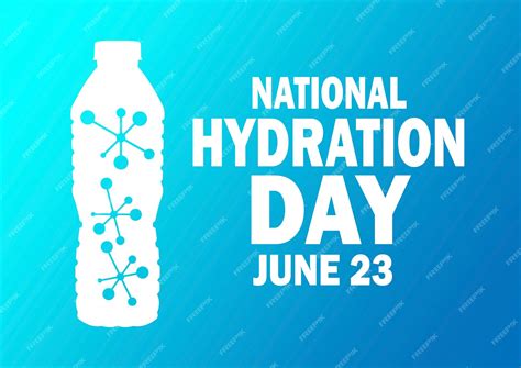 Premium Vector | National hydration day
