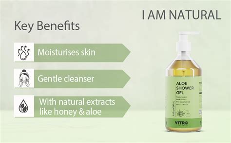 Buy Vitro Aloe Vera Shower Gel | Hydrating and Nourishing Body Wash ...