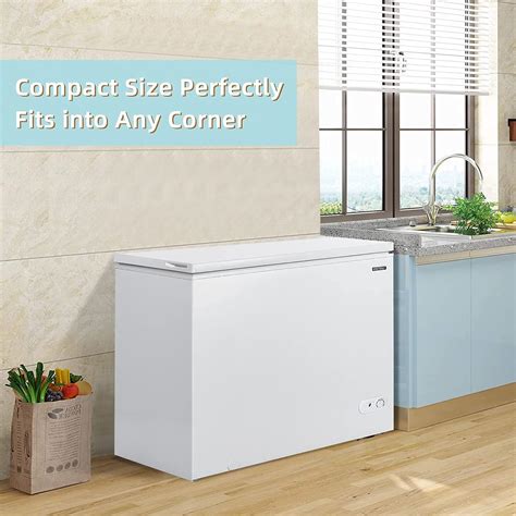 Buy COSTWAY Chest Freezer, 7.0 Cu.ft Upright Single Door Refrigerator ...