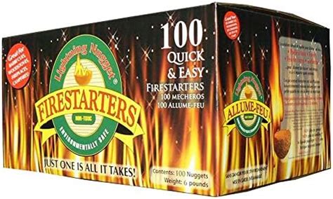 Lightning Nuggets Box Fire Starter, Super Economy, 100 Count, Tan ...