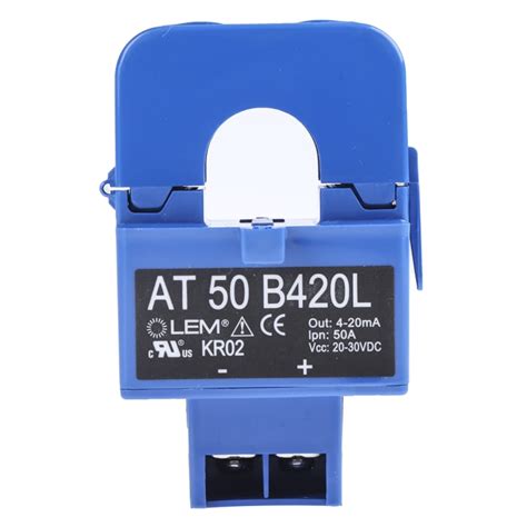 AT 50 B420L LEM | LEM AT Series Current Transformer, 50A Input, 50:1, 4 ...