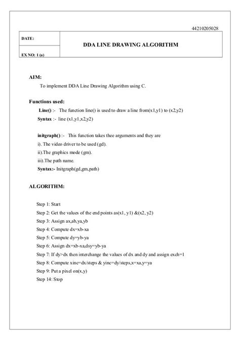 Image result for DDA Line Drawing Algorithm in C