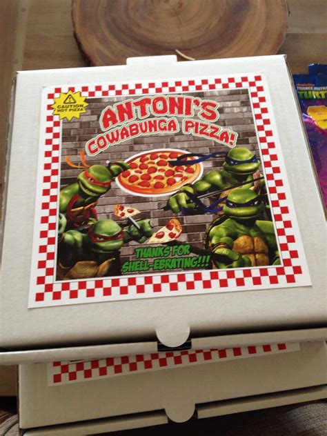 Tmnt treat bags ( pizza boxes) | Ninja turtle party, Teenage mutant ...