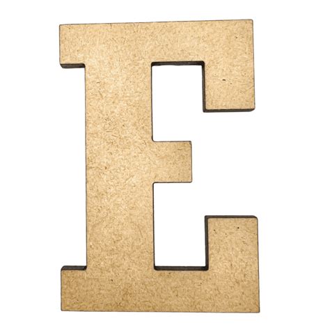 5" Tall MDF Letter E | 1/8" Thick | Krafty Supply Letters | RockTimes ...