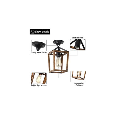 SEEBLEN Farmhouse Semi Flush Mount Ceiling | Ubuy India