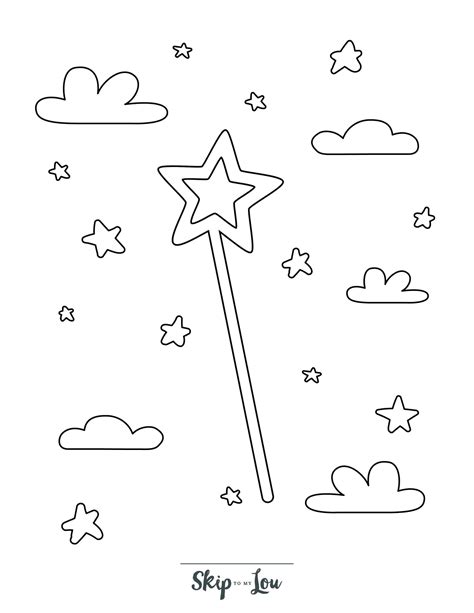Princess Wand Coloring Pages