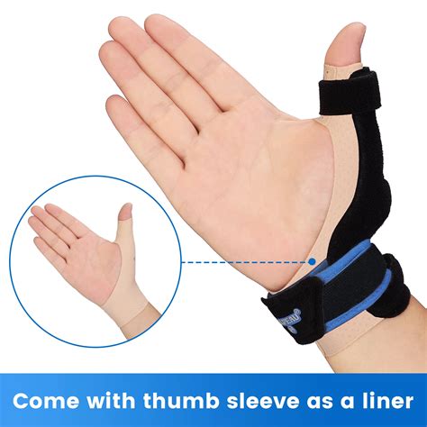 VELPEAU Thumb Brace Splint to Relieve the Pain of Arthritis Thumb Support Stabilizer for Trigger ...