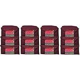 Kuber Industries 9 Pieces Non Woven Saree Cover Set, Maroon (90 GSM ...