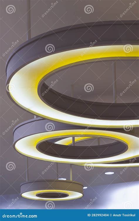 The Hanging Rounded Ceiling Mounted Light Fixtures with Modern LED ...