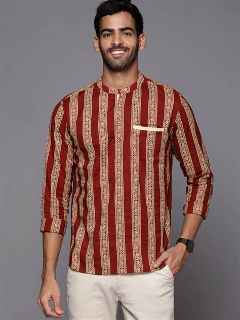 Indo Era Mens 204 Mens Cotton Short Kurta Collection