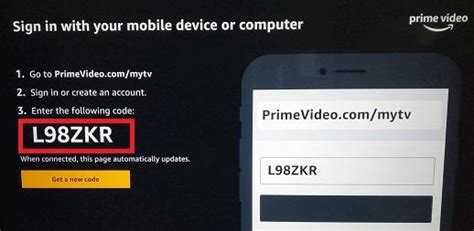 Image result for Prime Video Code for TV