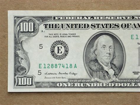 1985 /$100 One Hundred Dollar Bill /Richmond Federal Reserve Note FRN ...