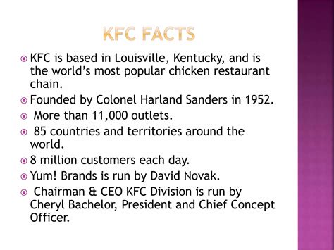 Kfc – origin, history and its success | PPTX