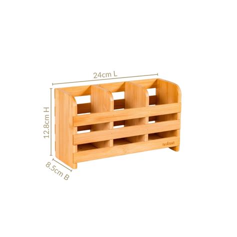 Bamboo Wood Cutlery Holder Online - Premium Cutlery Holder | Nestasia