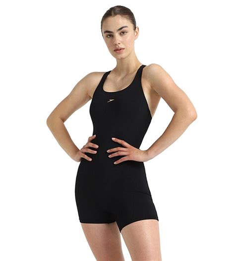 Buy Speedo Women's Endurance Plus Myrtle Racerback Legsuit - Black ...