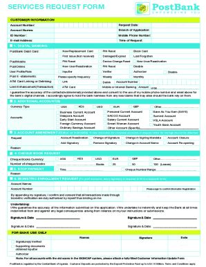 Fillable Online Service request form Application Fax Email Print ...