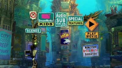 Image result for Shark Tale DVD Menu