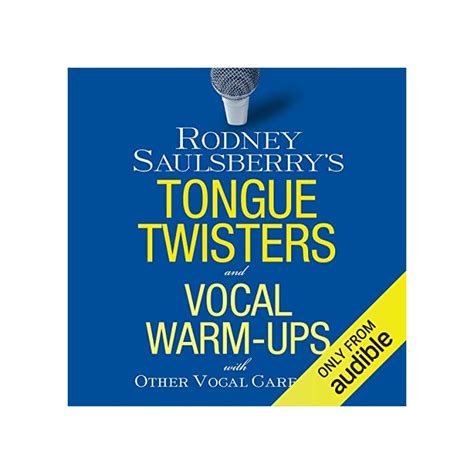 Buy Rodney Saulsberry's Tongue Twisters and Vocal Warm-Ups: With Other ...