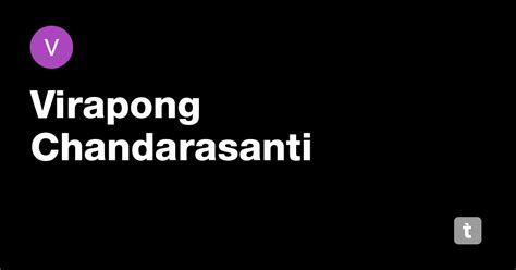 Virapong Chandarasanti — Teletype