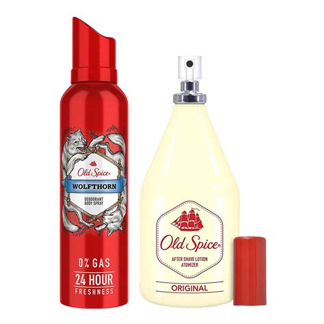 Buy Old Spice After Shave Lotion Smell Like A Man & No Gas Deo Body ...