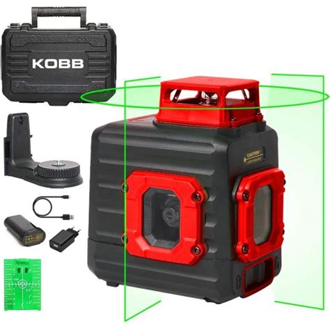 KOBB KBL33G 40 Metre Profesyonel Li-ion Şarjlı 2x90⁰/360⁰ Otomatik ...