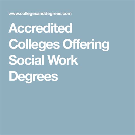 Image result for Accredited Social Work Programs