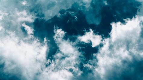 Download wallpaper 2560x1440 clouds, sky, porous, blue, white ...