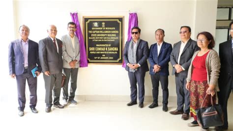 Meghalaya CM inaugurates Captain Williamson Sangma University ...