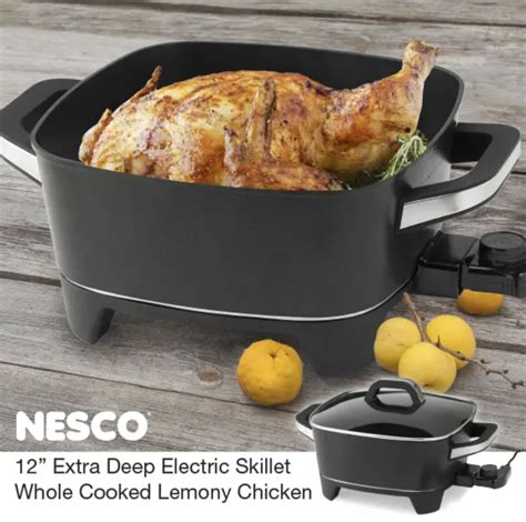 Electric Skillet Whole Cooked Lemony Chicken Recipe
