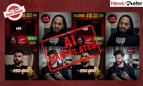 Fact Check: Virat Kohli, Hrithik Roshan promote investment gaming app ...