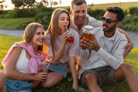Premium Photo | Lifestyle of people drinking kombucha